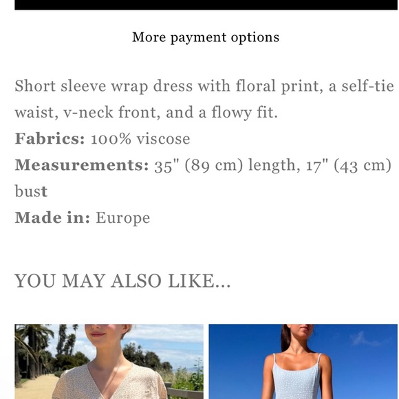 Brandy Melville OS (small) ROBBIE DRESS wrap dress - Picture 9 of 12